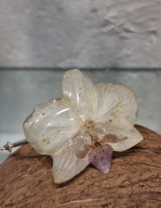 Colar e bracelete de Orquídeas